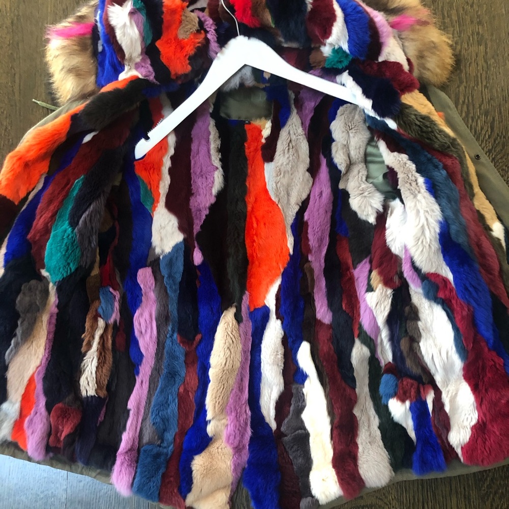 Mlle Paris Mini Parka With Multi Patchwork - image 6